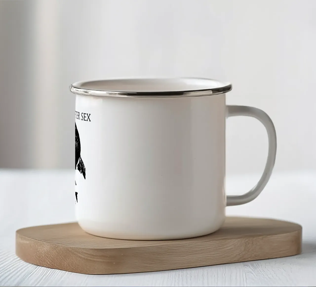 Abbraccio dopo il sesso - Classico tazza in smalto da igoshdesigns