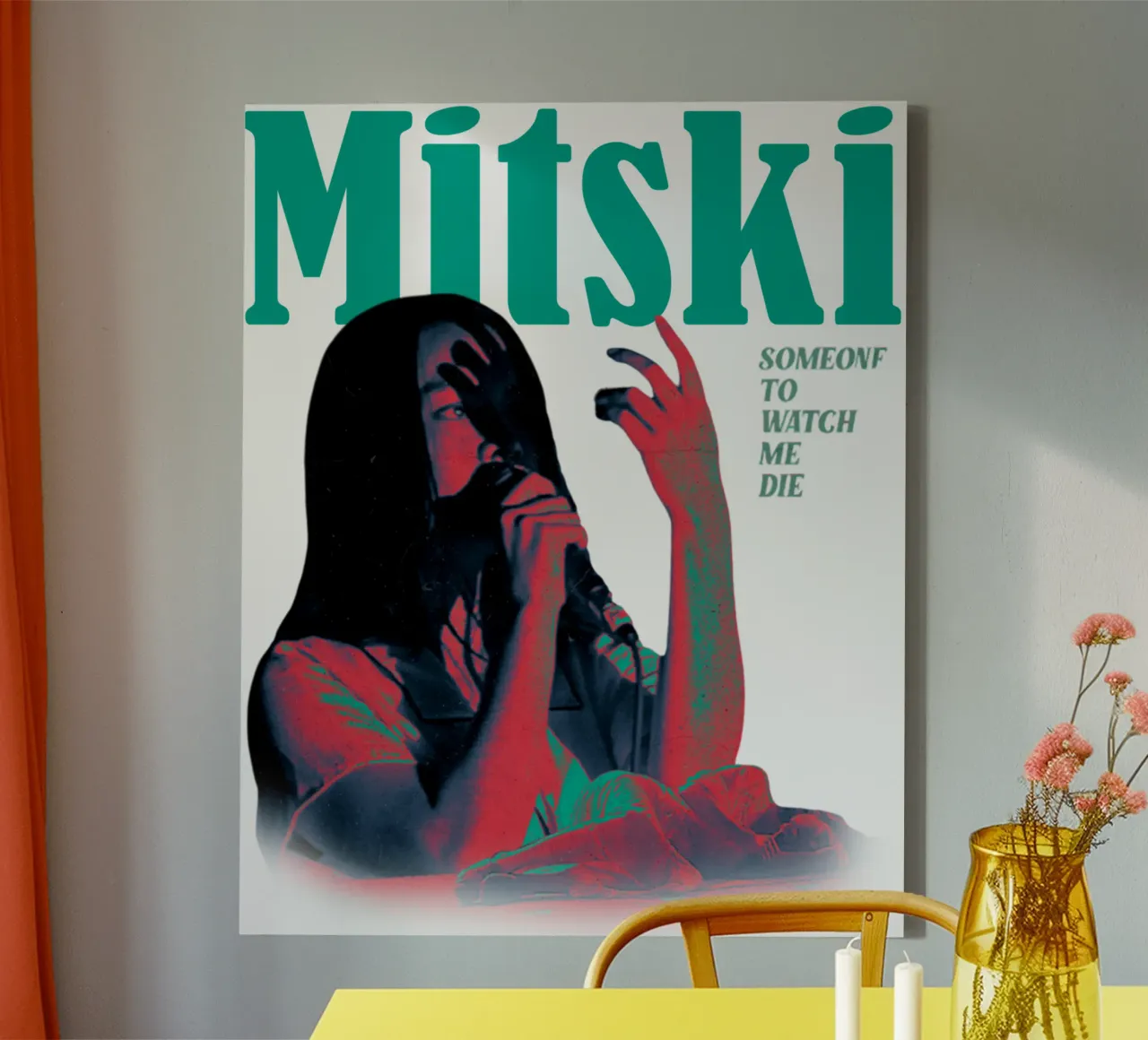 Zanger Indie 90s onmisbaar canvas met Baklijst van igoshdesigns