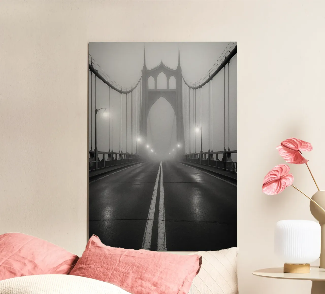 ponte fotografia in bianco e nero poster da roosses