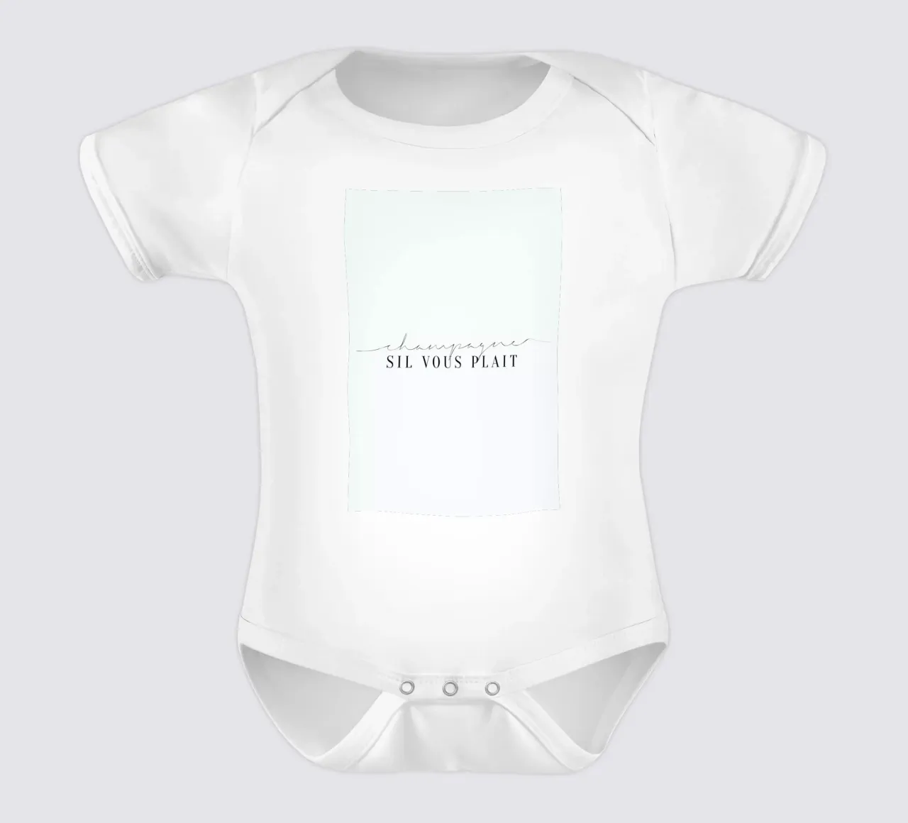 Champagne Sil Vous Plait body neonato maniche corte da Honeymoon Hotel