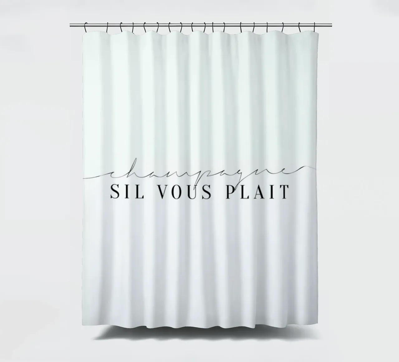 Champagne Sil Vous Plait tenda da doccia da Honeymoon Hotel
