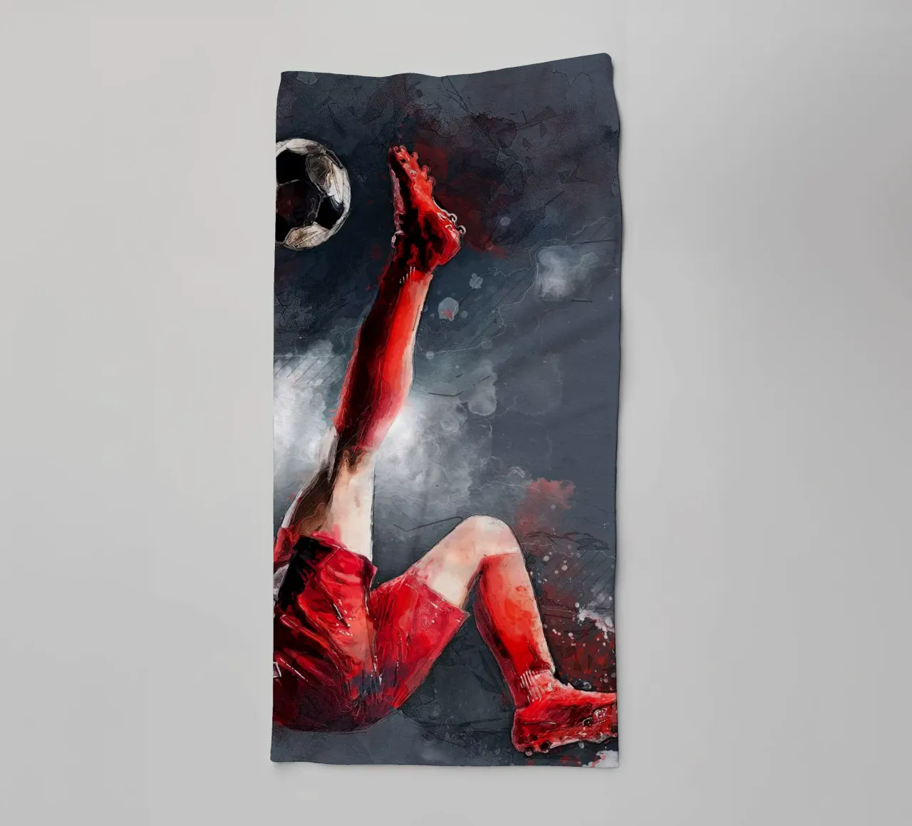 Giocatore di calcio sport art 3 asciugamano da bagno da Justyna Jaszke JBJart