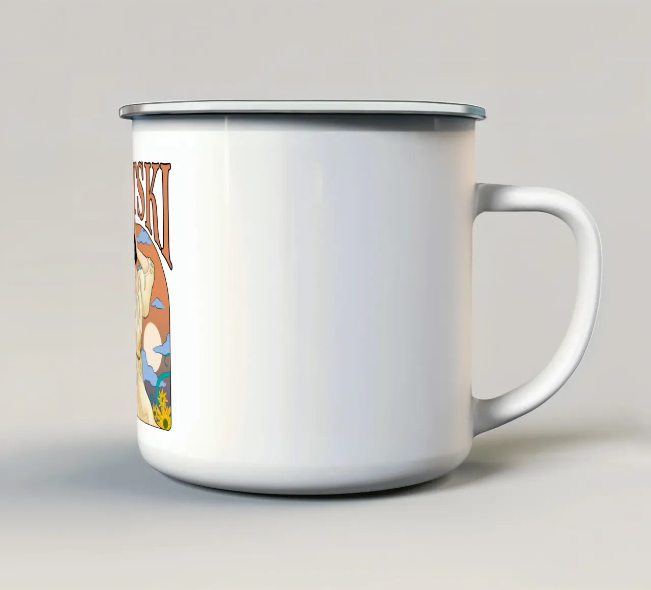 Mitski Miyawaki - Cantante classico tazza in smalto da igoshdesigns