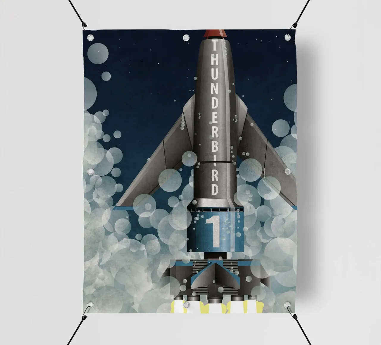Lancio del razzo Thunderbird 1 telo in pvc da Thomas