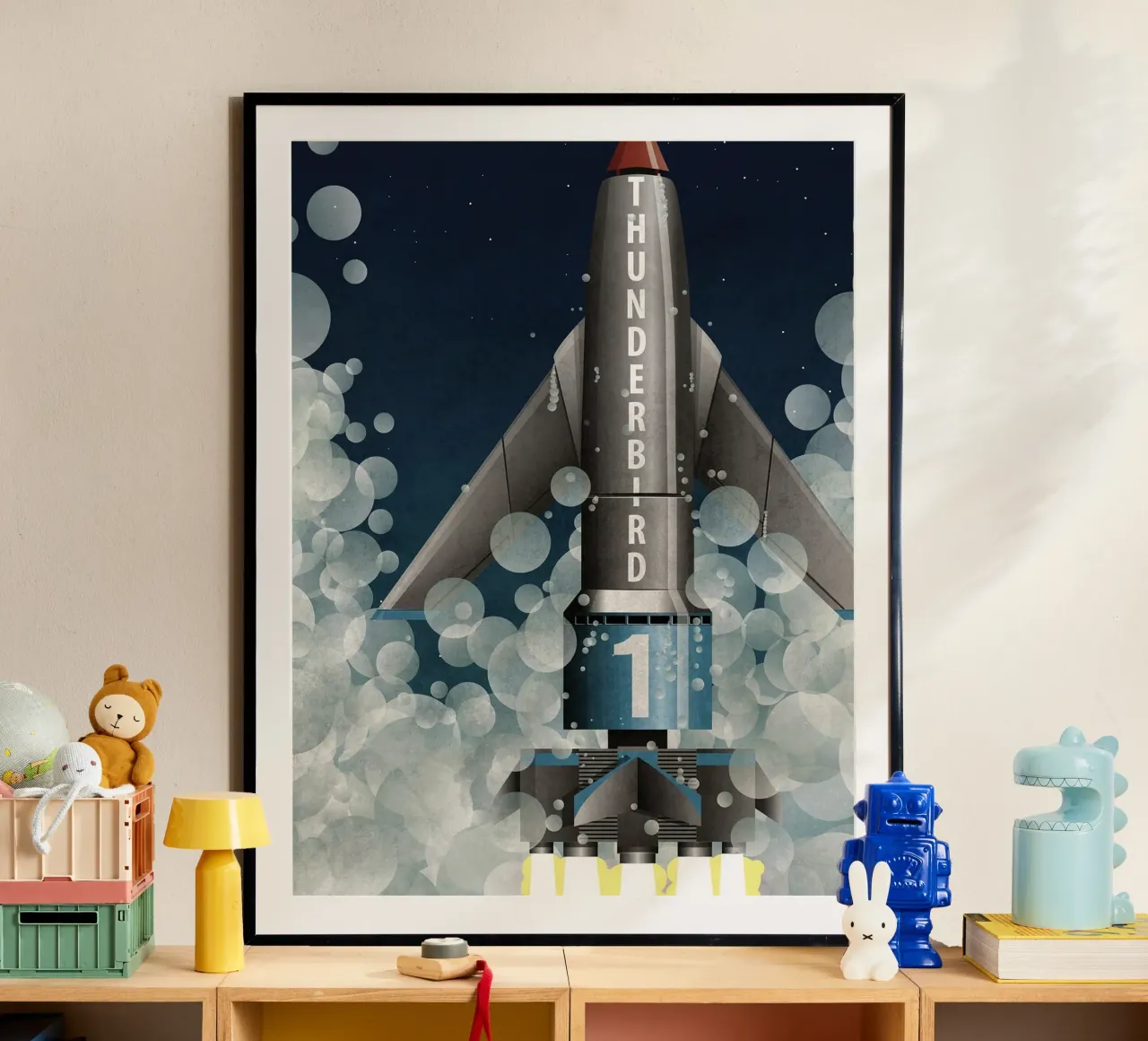 Lancio del razzo Thunderbird 1 poster da Thomas