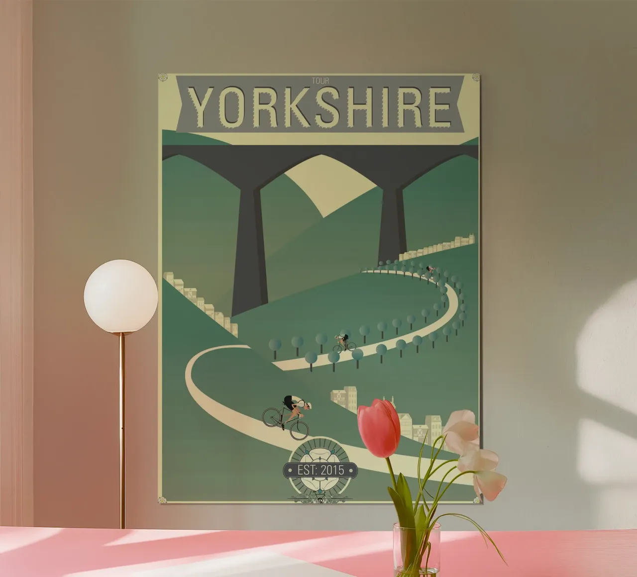 Gara ciclistica Tour De Yorkshire poster da Thomas