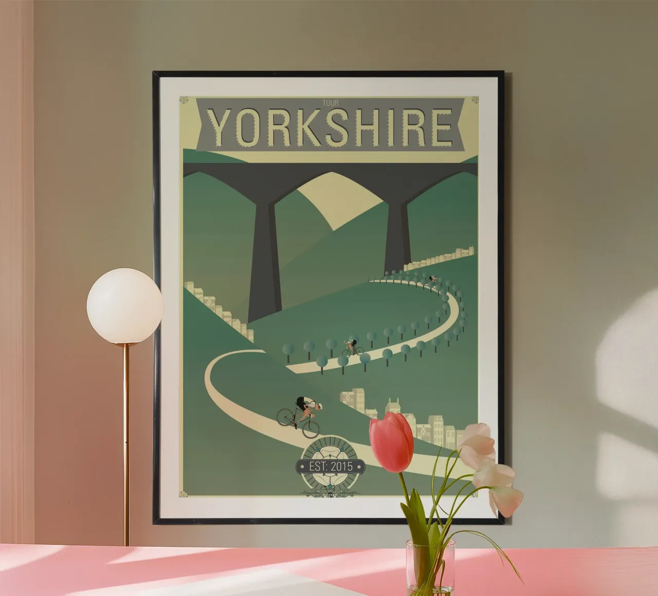 Gara ciclistica Tour De Yorkshire poster da Thomas
