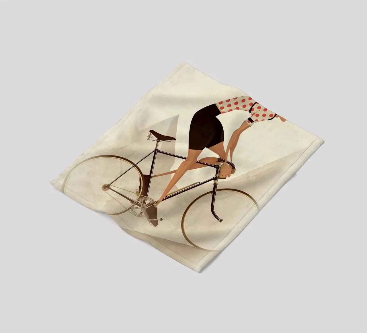 Oldtimer-Radfahrer-Bergwertung Fleecedecke von Thomas