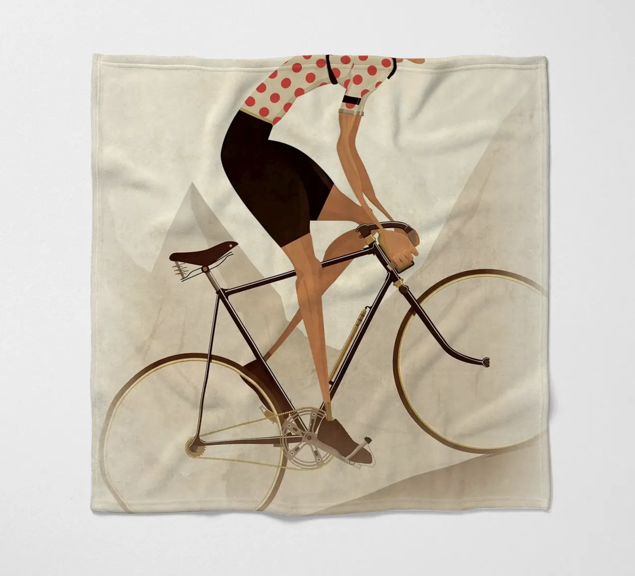 Oldtimer-Radfahrer-Bergwertung Fleecedecke von Thomas