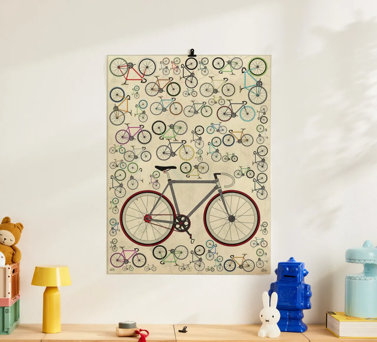 Biciclette Fixie d'epoca poster con telaio in alluminio da Thomas