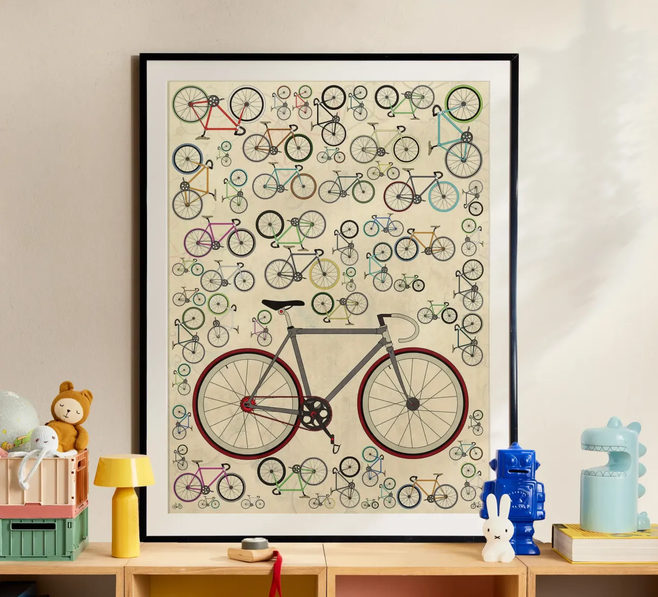 Biciclette Fixie d'epoca poster con telaio in alluminio da Thomas