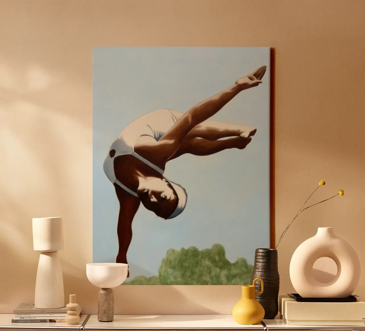 Immersione sopra le cime degli alberi tela con Cornice a cassetta da Wallace