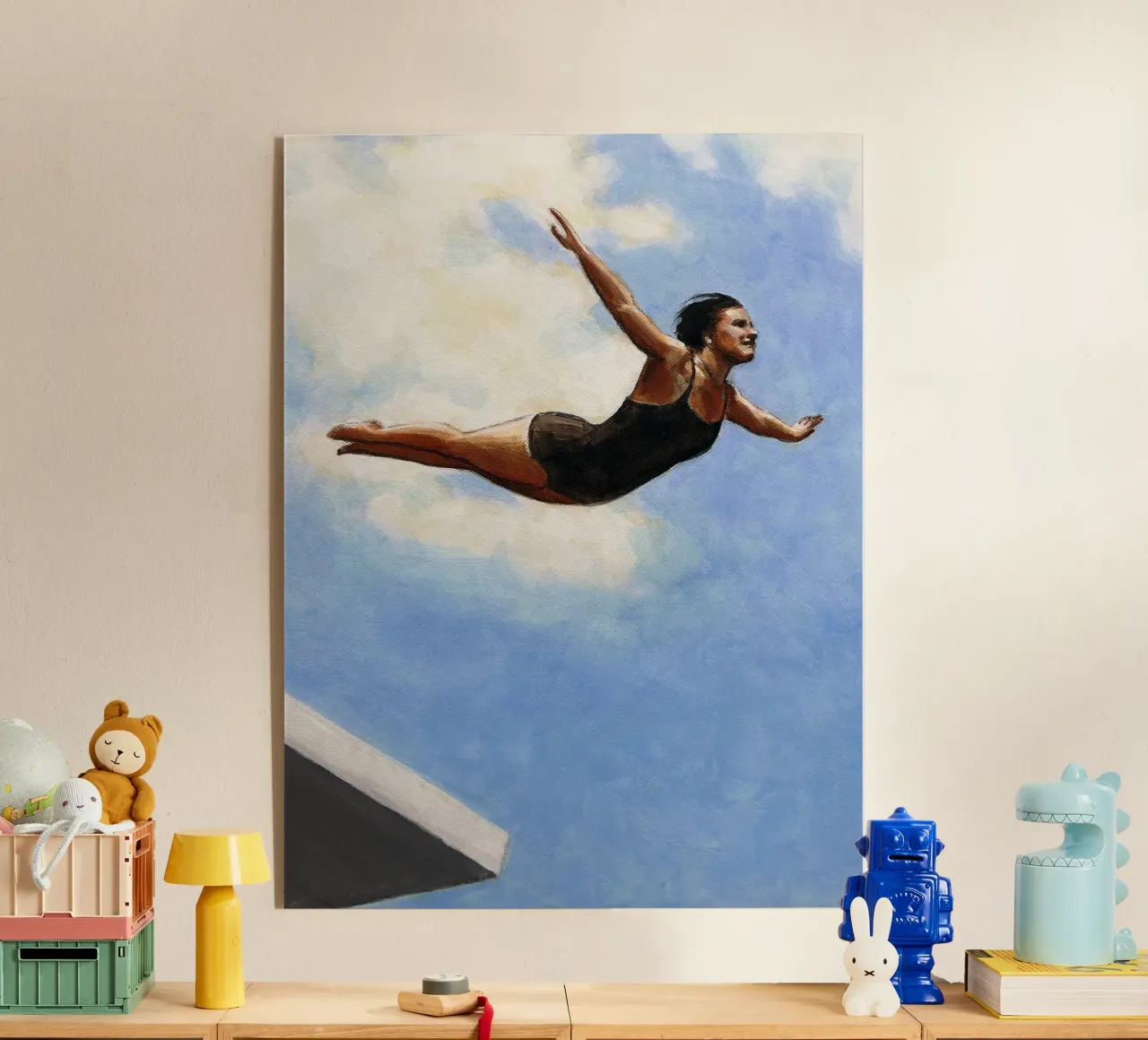 Tuffatore in aria I plexiglass da Wallace