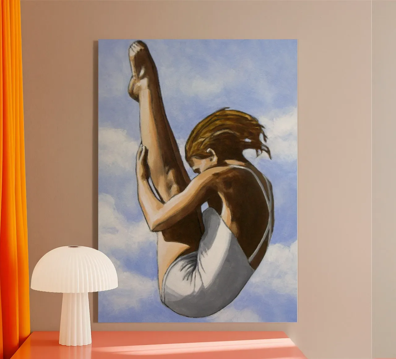 Diver Without Cap acrylic glass by Wallace