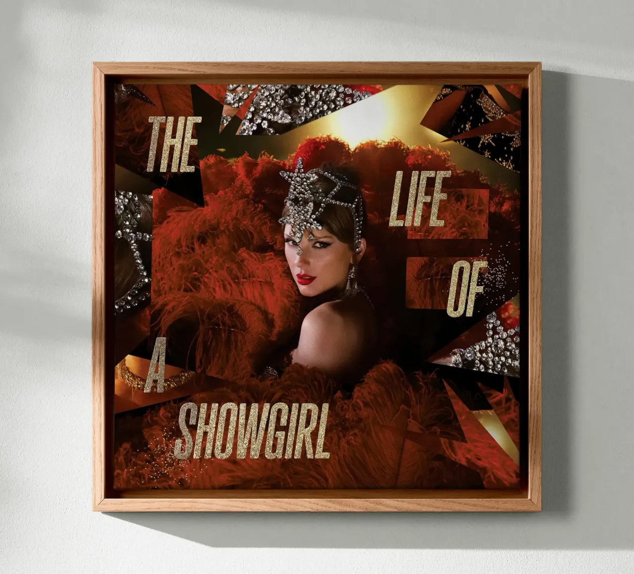 showgirl - taylor swiftie tela con Cornice a cassetta da AudioLibrary