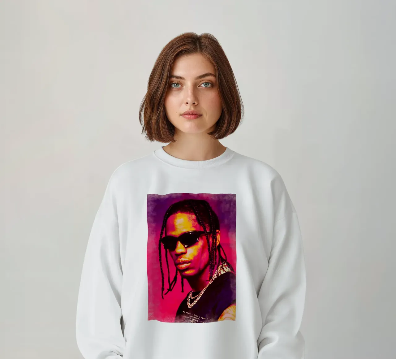 Travis Scott felpa da Lembayung art