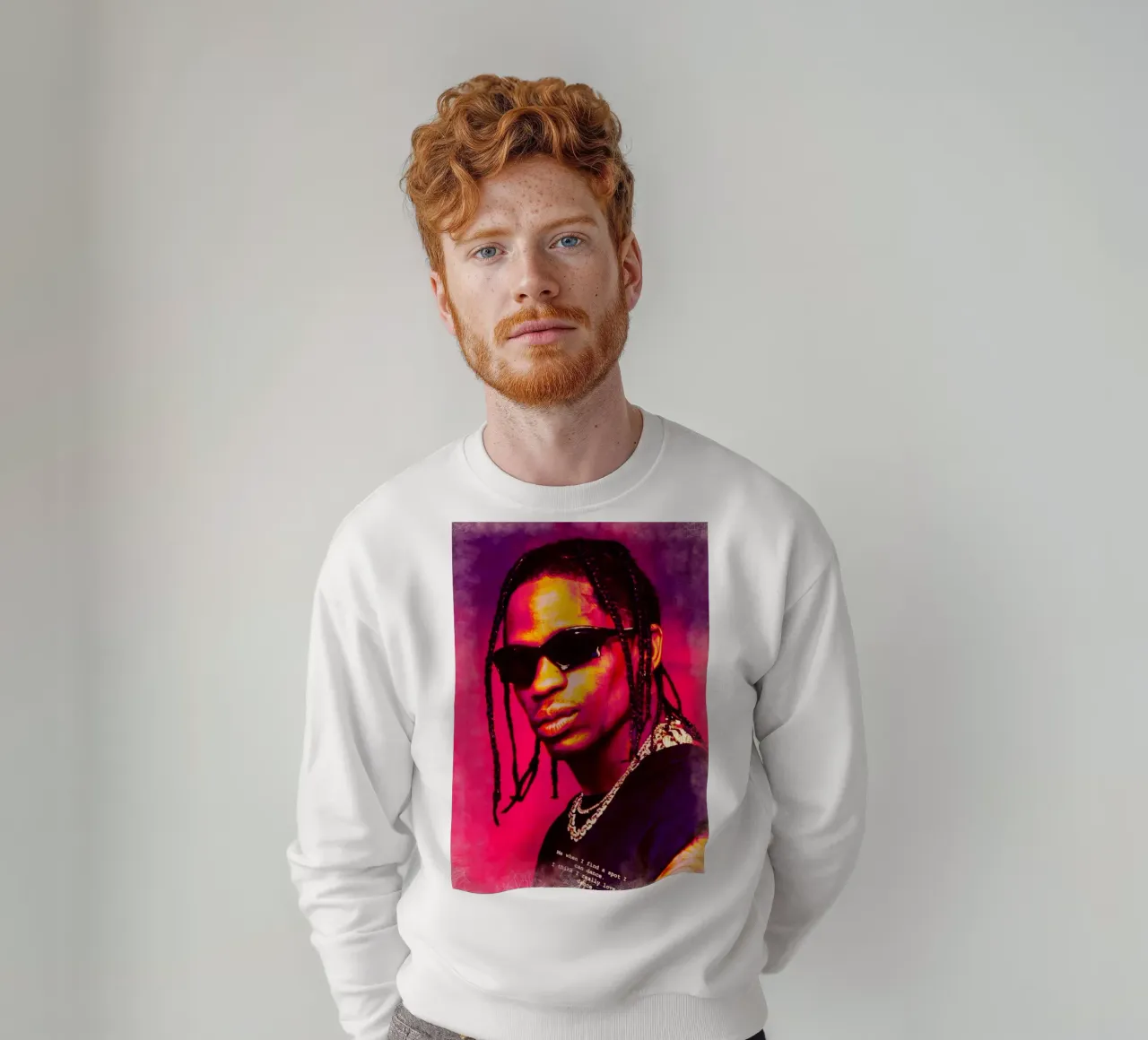 Travis Scott felpa da Lembayung art