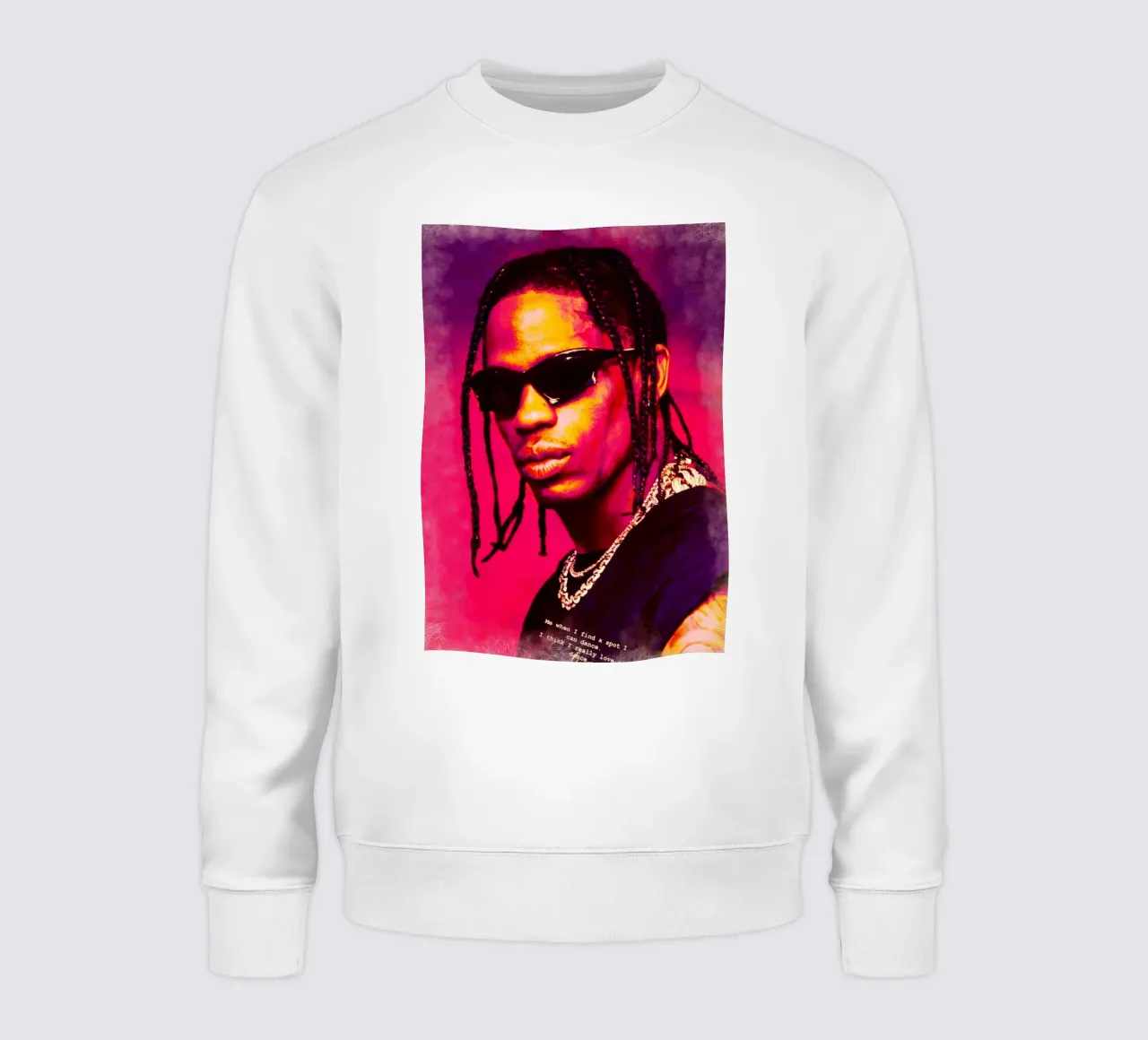 Travis Scott felpa da Lembayung art