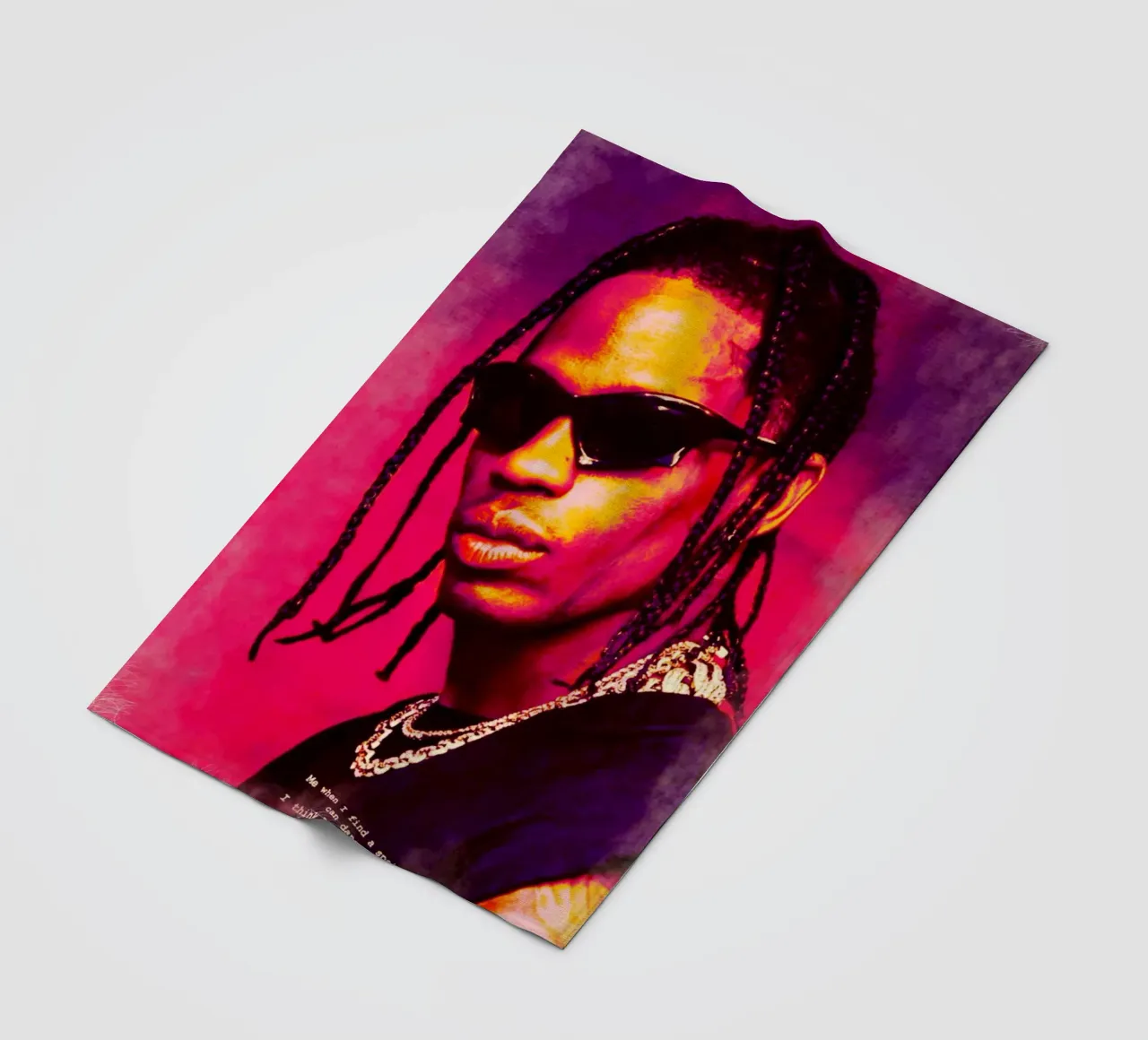 Travis Scott coperta in pile da Lembayung art