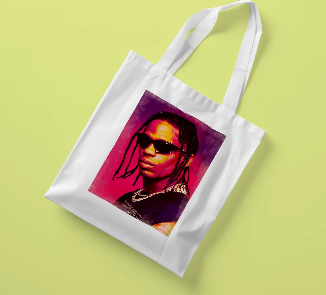 Travis Scott borsa in juta da Lembayung art
