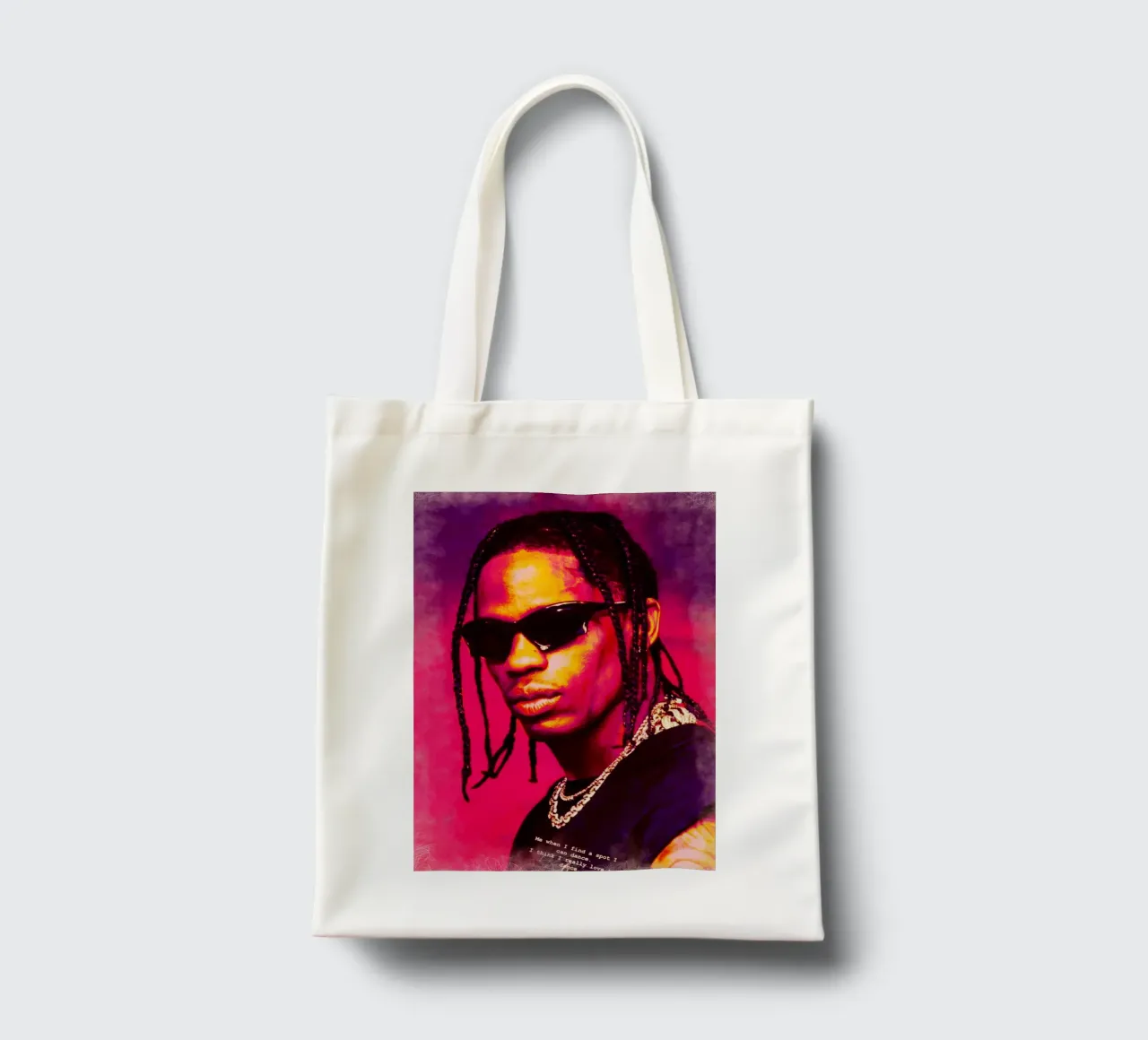 Travis Scott borsa in juta da Lembayung art