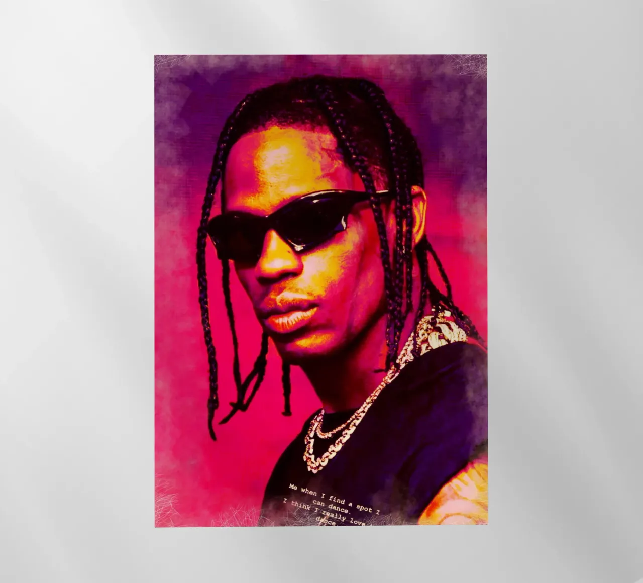 Travis Scott pellicola backlit da Lembayung art