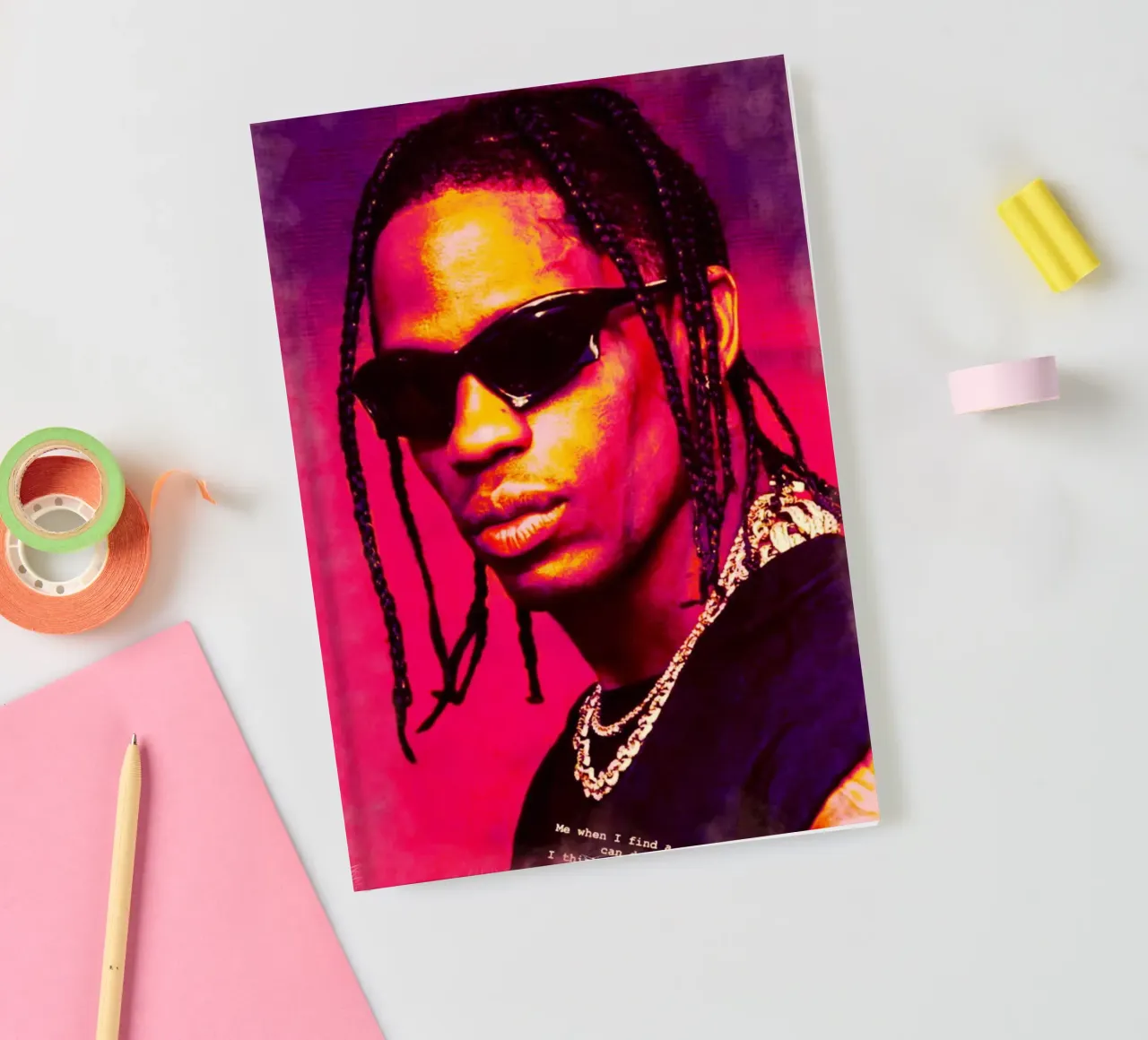 Travis Scott notebook by Lembayung art