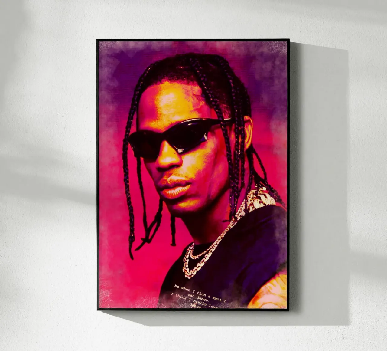 Travis Scott plexiglass da Lembayung art