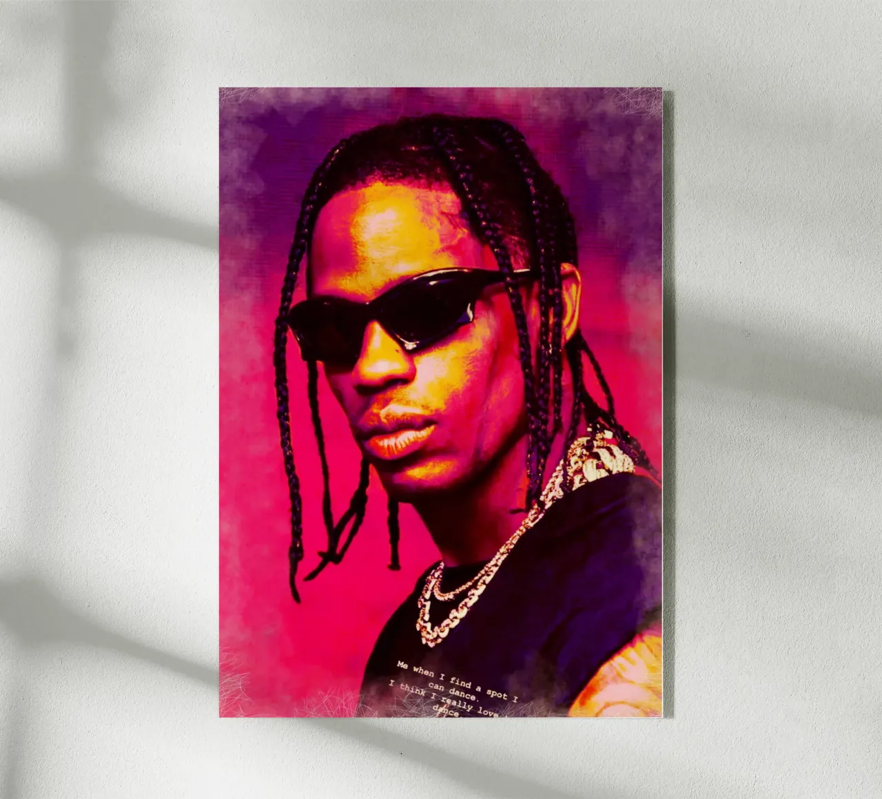 Travis Scott plexiglass da Lembayung art
