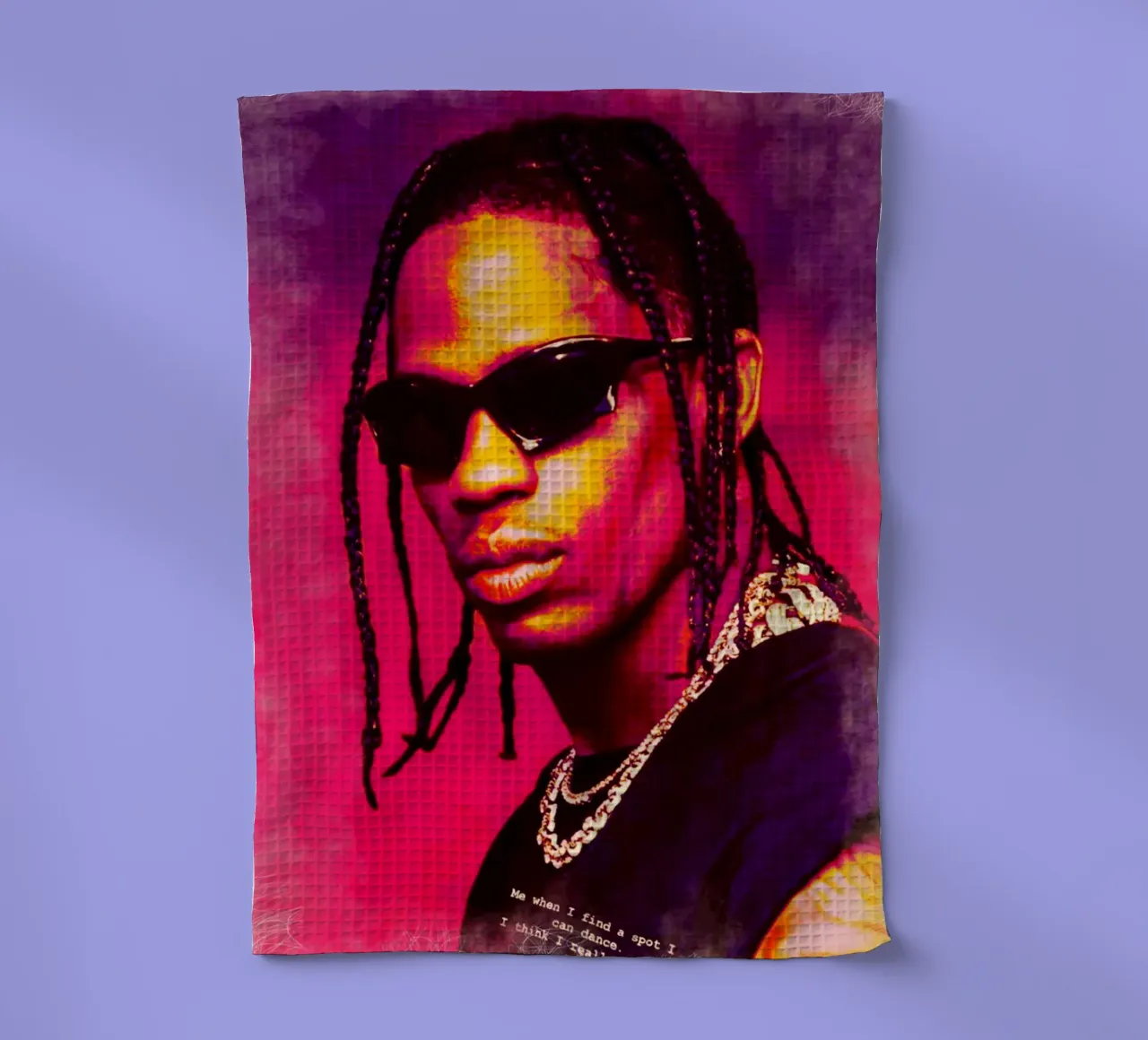 Travis Scott canovaccio da cucina da Lembayung art