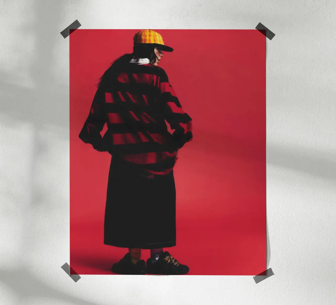 Billie eilish 055 poster con telaio in plastica da AudioLibrary