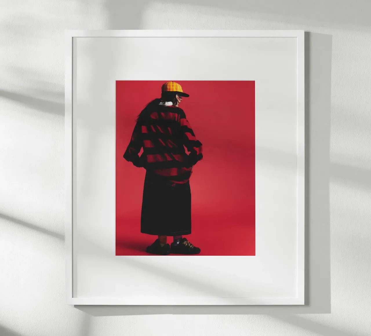 Billie eilish 055 poster con telaio in plastica da AudioLibrary