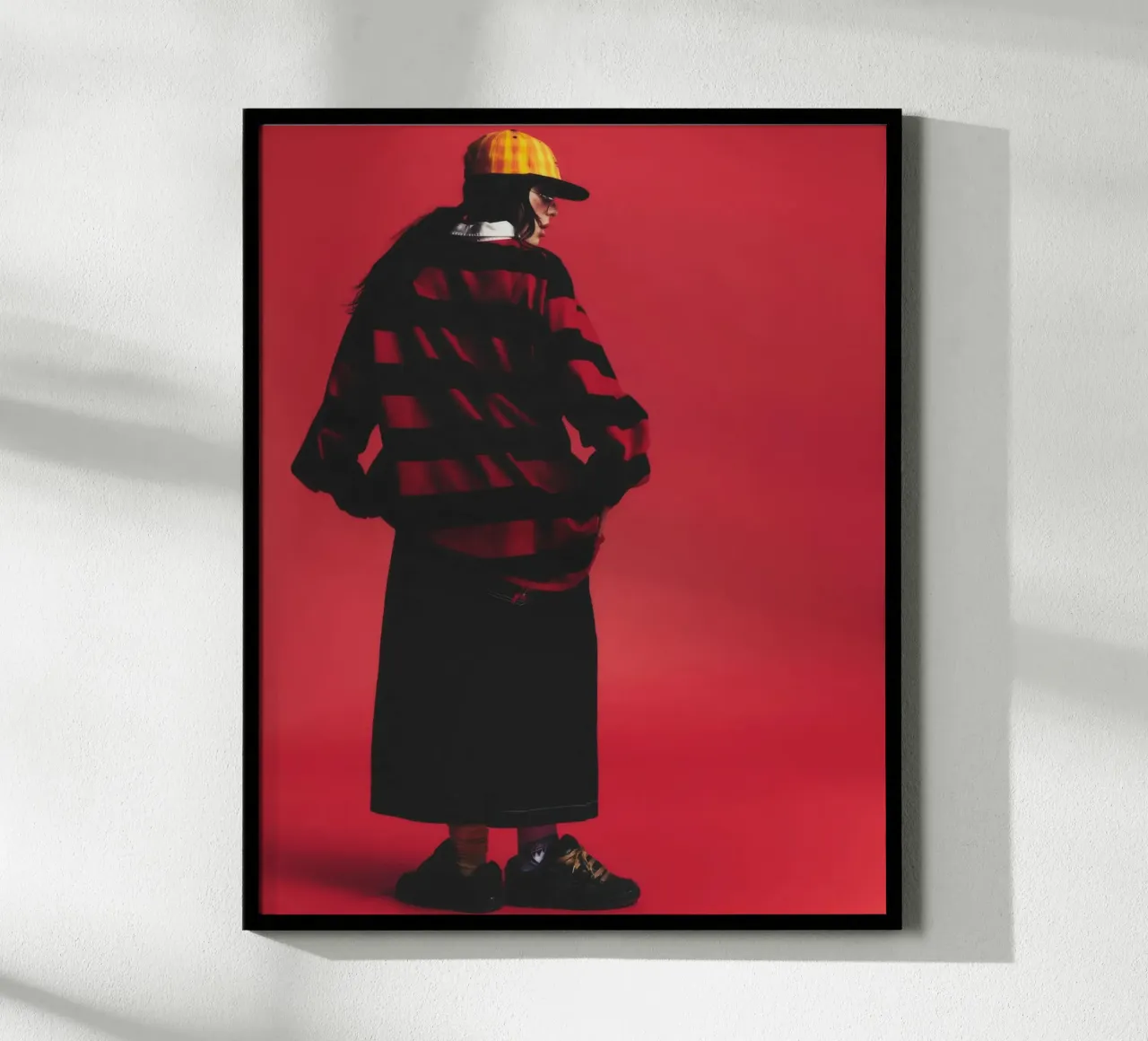 Billie eilish 055 poster con telaio in plastica da AudioLibrary