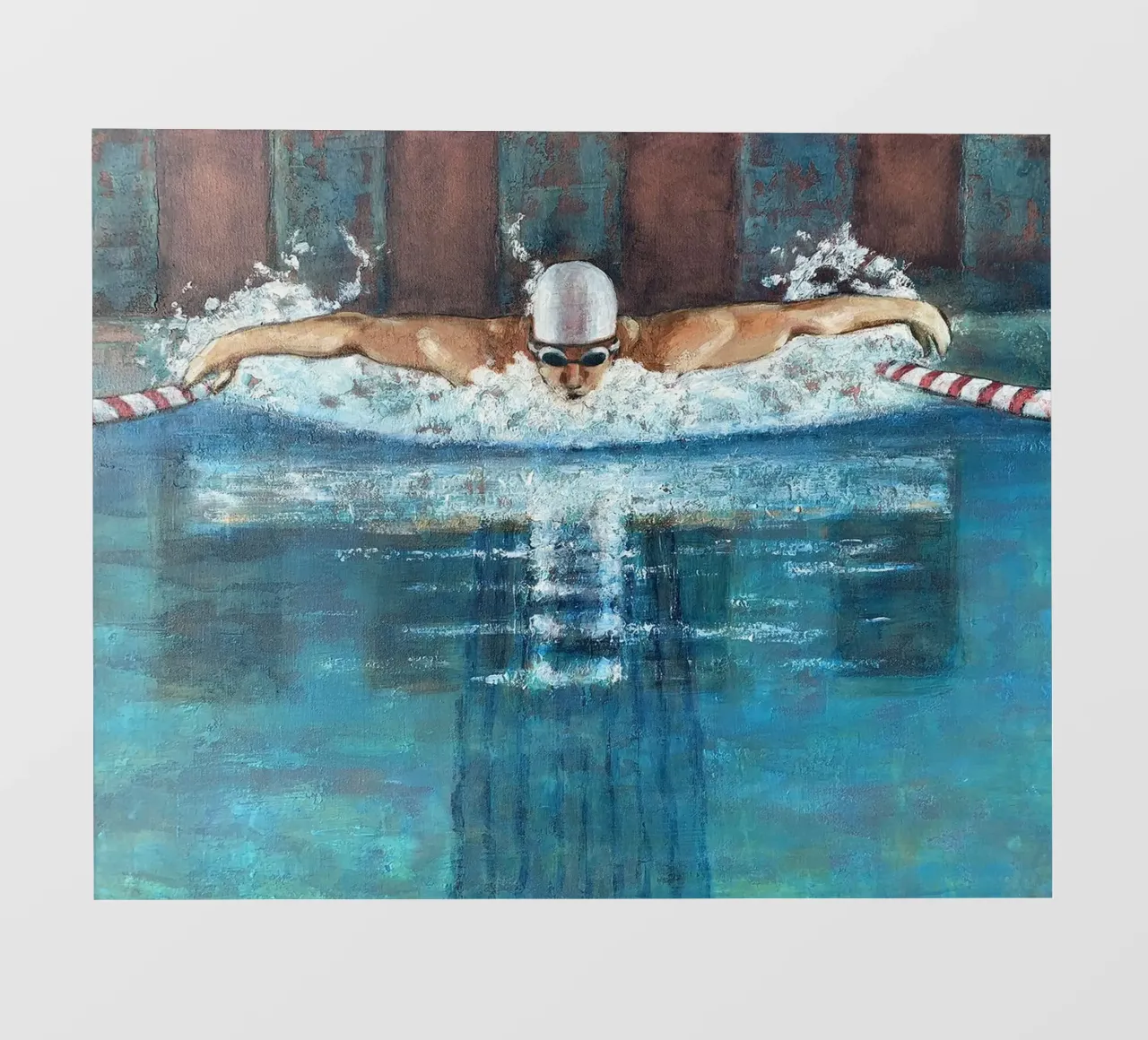 Nuotatore di delfini telo in pvc da Wallace