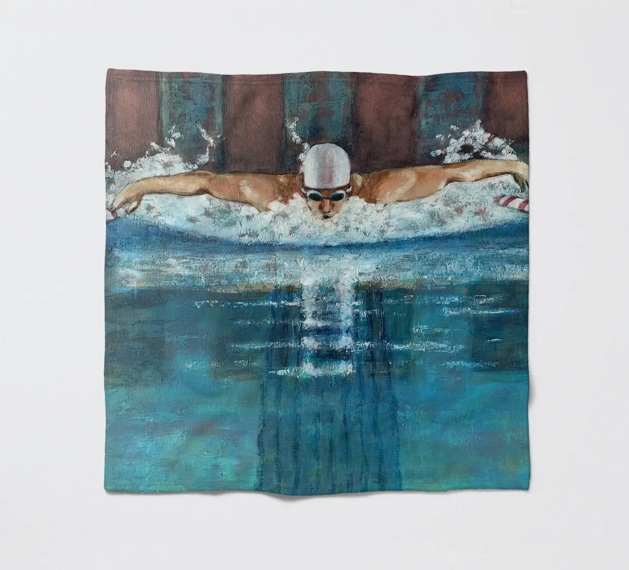 Nuotatore di delfini coperta in pile da Wallace