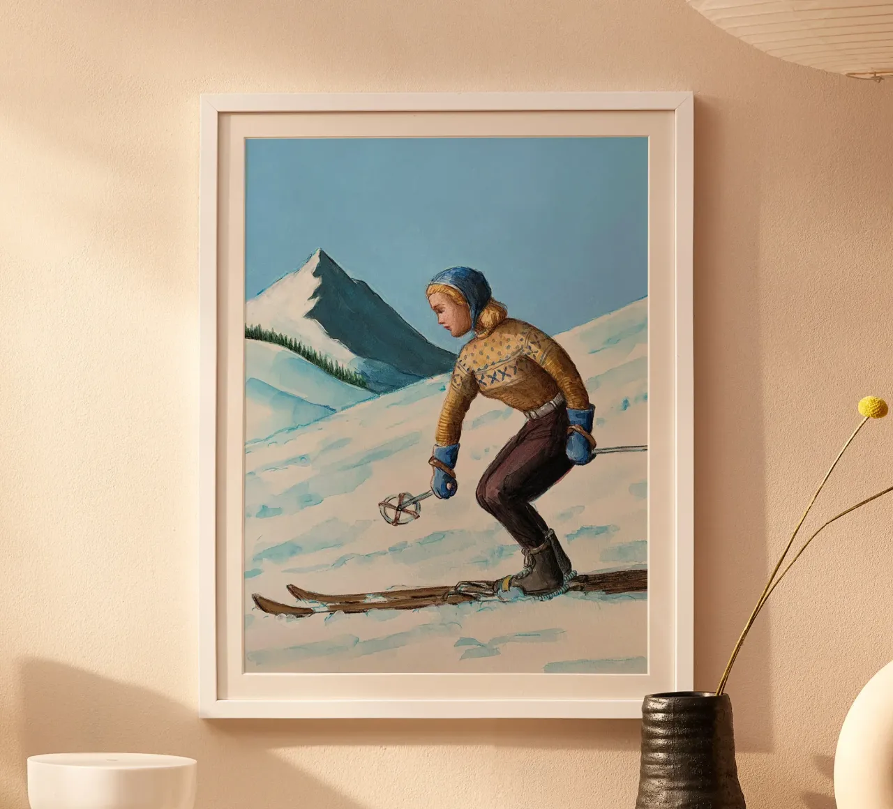 Ragazza che scia poster da Wallace
