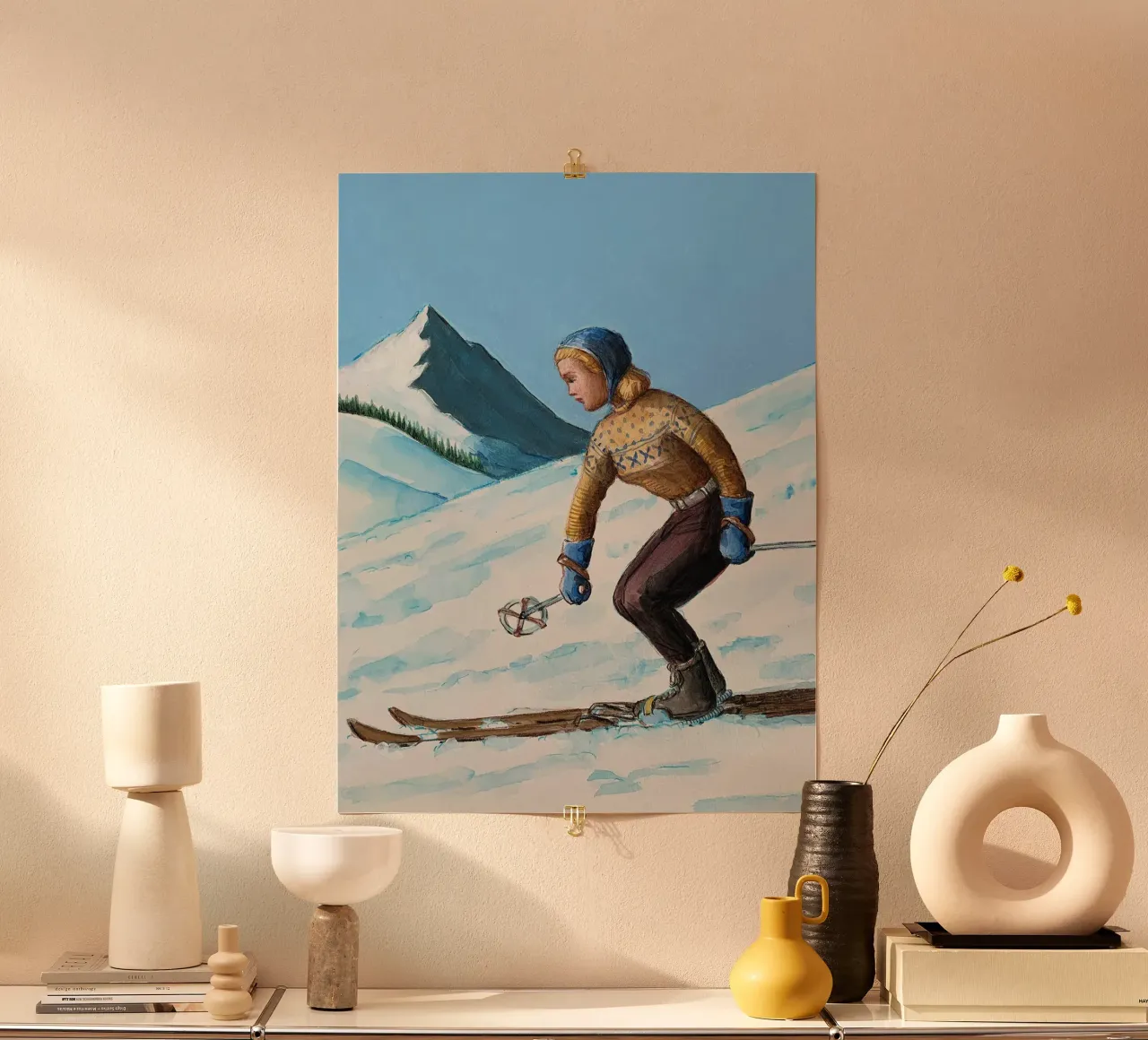 Ragazza che scia poster da Wallace