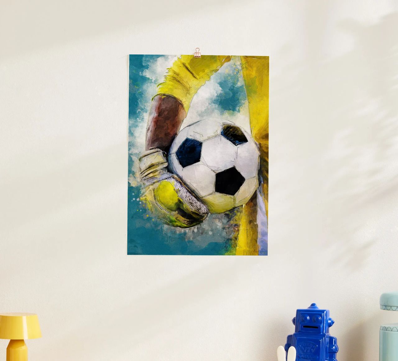Gardien de but Joueur de football art sportif 4 poster de Justyna Jaszke JBJart