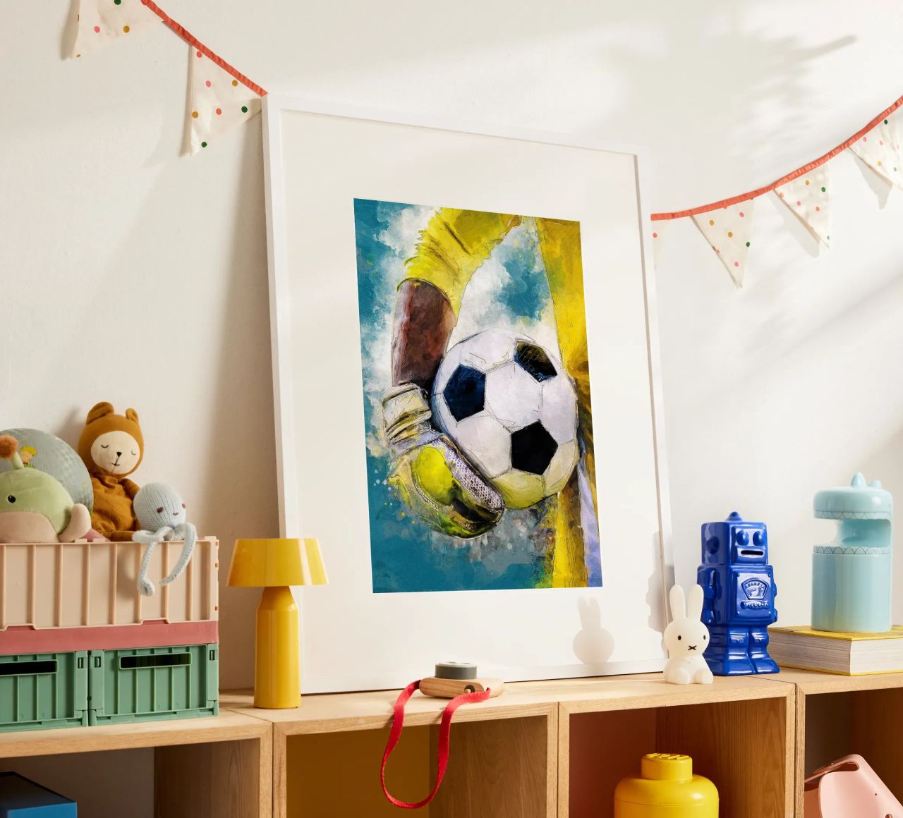 Gardien de but Joueur de football art sportif 4 poster de Justyna Jaszke JBJart