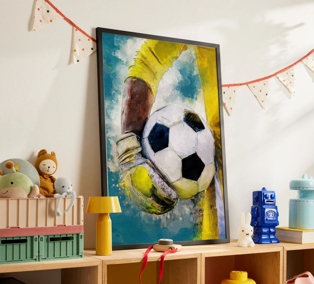 Gardien de but Joueur de football art sportif 4 poster de Justyna Jaszke JBJart