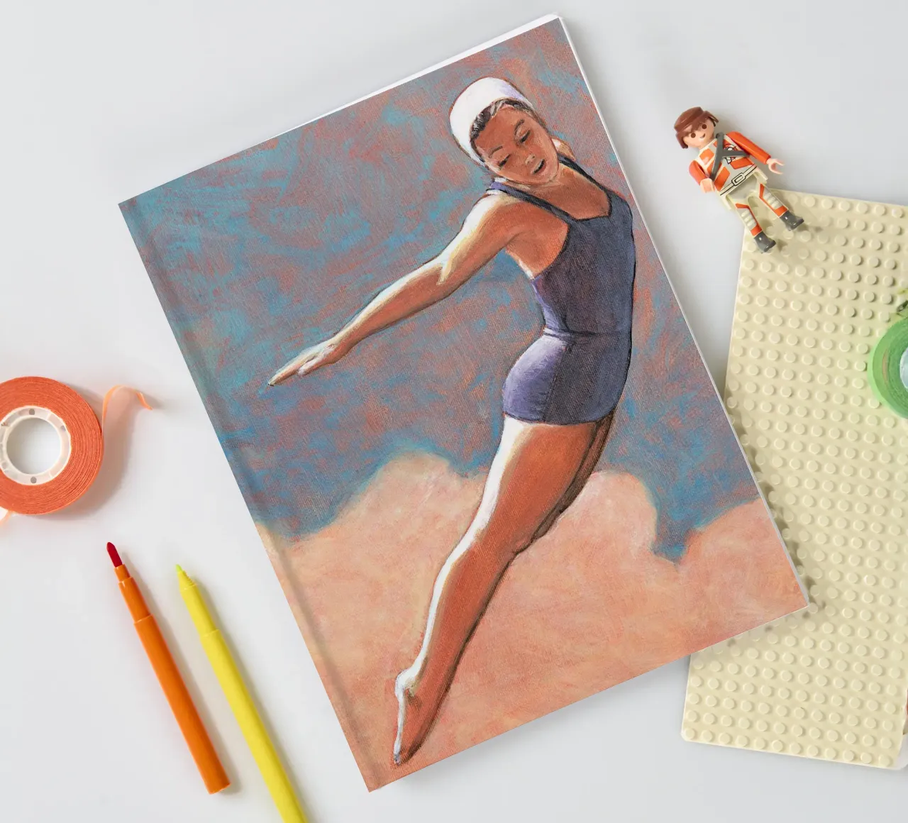 High Diver in Soft Clouds notebook by Wallace
