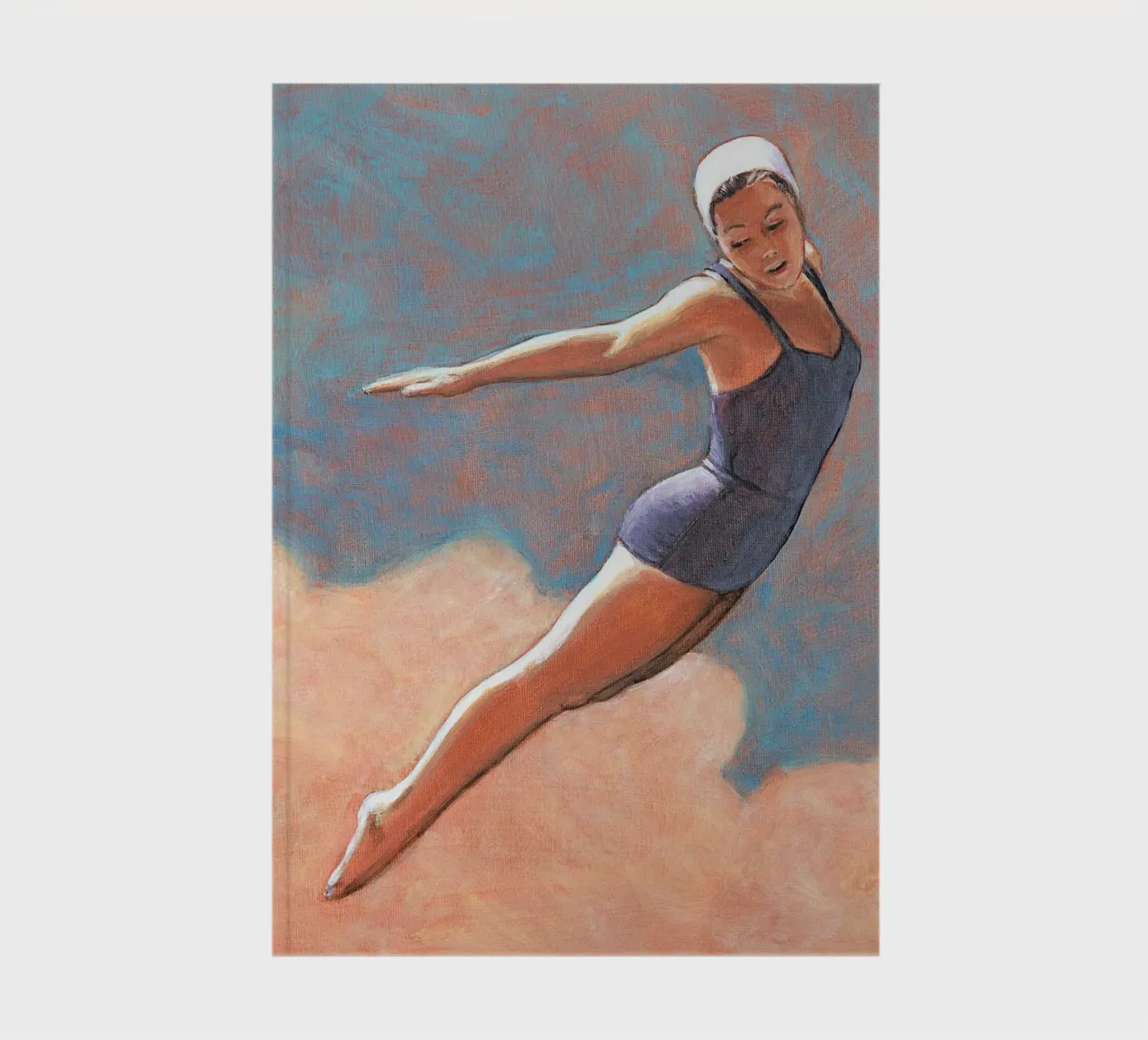 High Diver in Soft Clouds notebook by Wallace