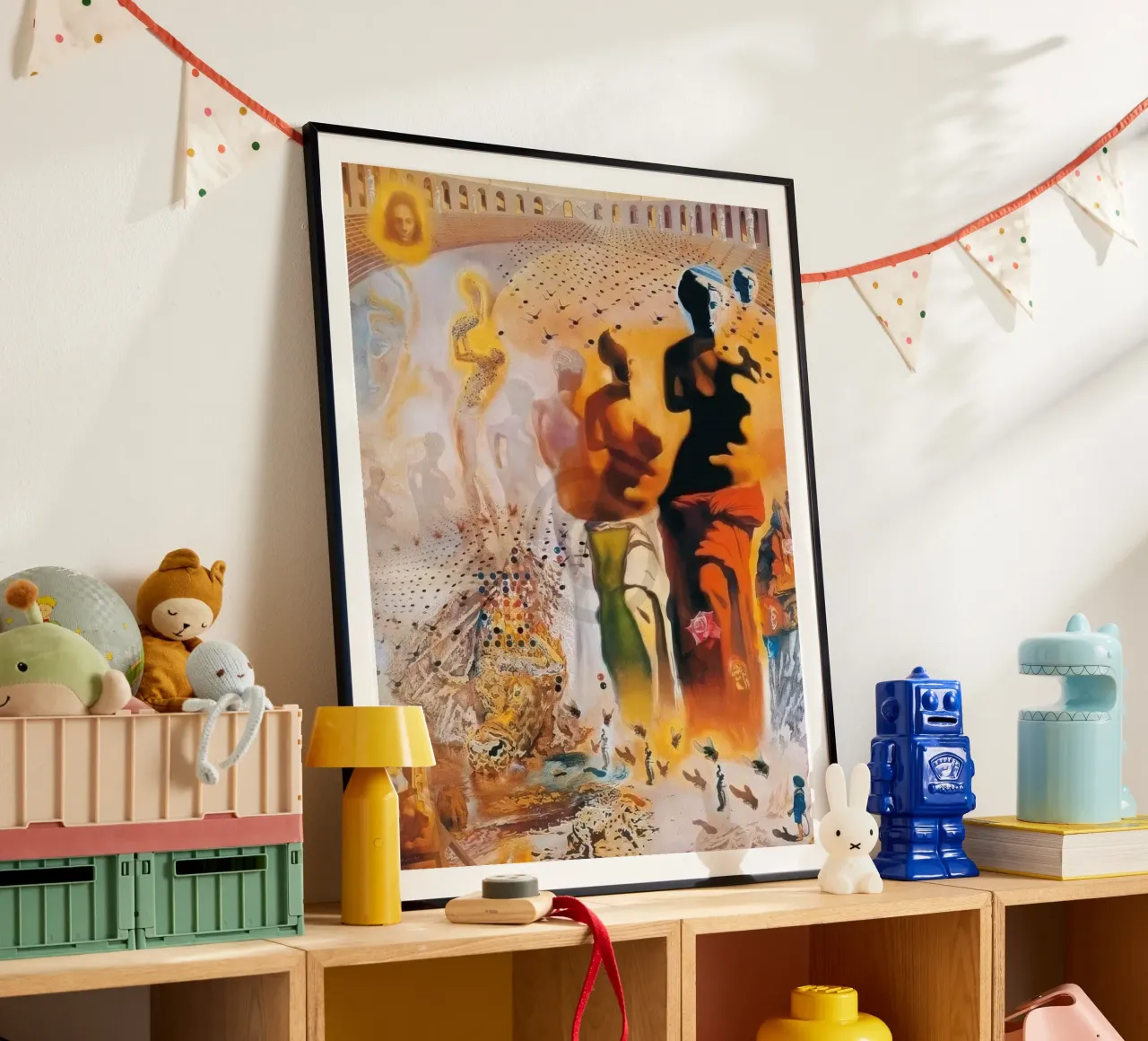 Salvador Dalì - Stampa d'arte allucinogena El torero poster con telaio in legno da Rayretr