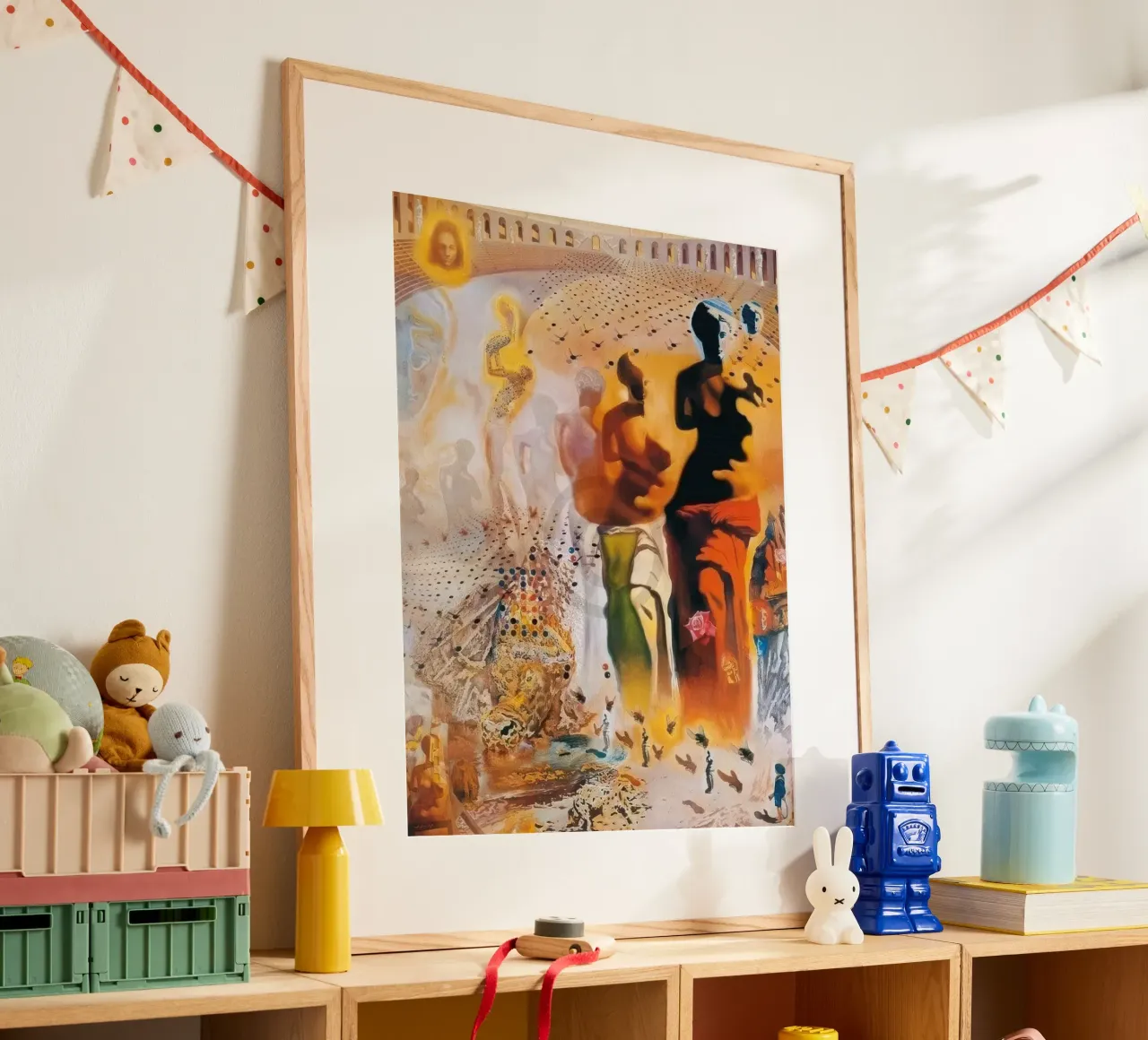 Salvador Dalì - Stampa d'arte allucinogena El torero poster con telaio in legno da Rayretr