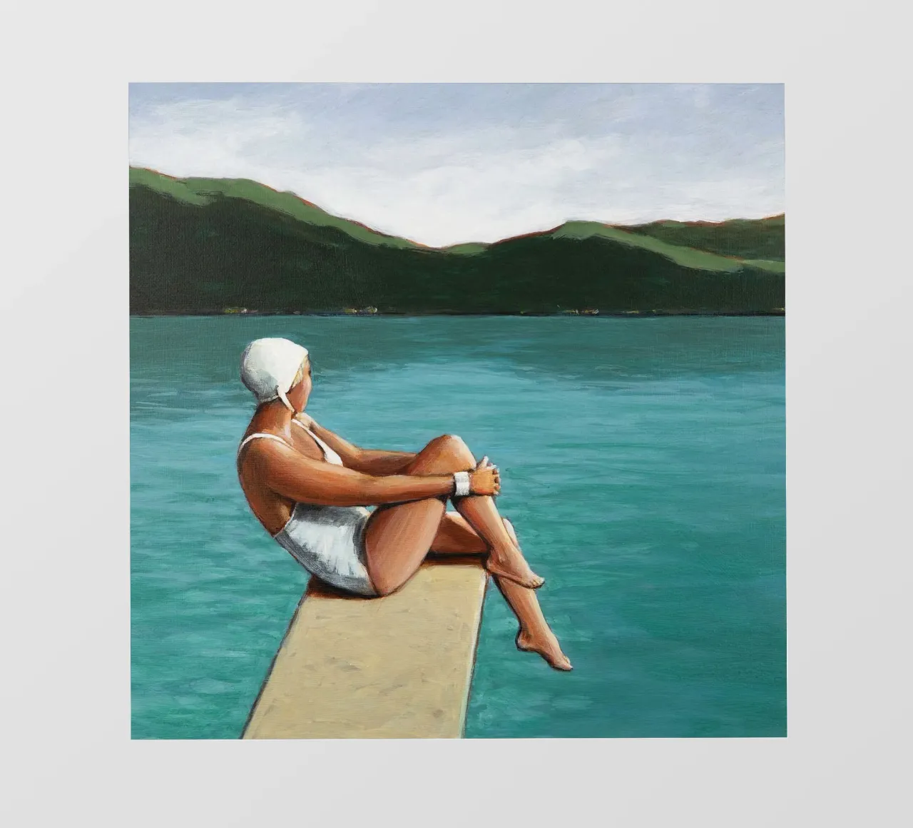 Nuotatore al lago telo in pvc da Wallace