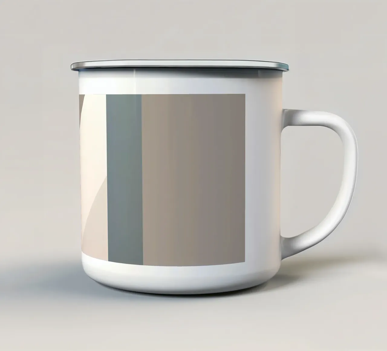 Facciata astratta tazza in smalto da Alpenglow Workshop