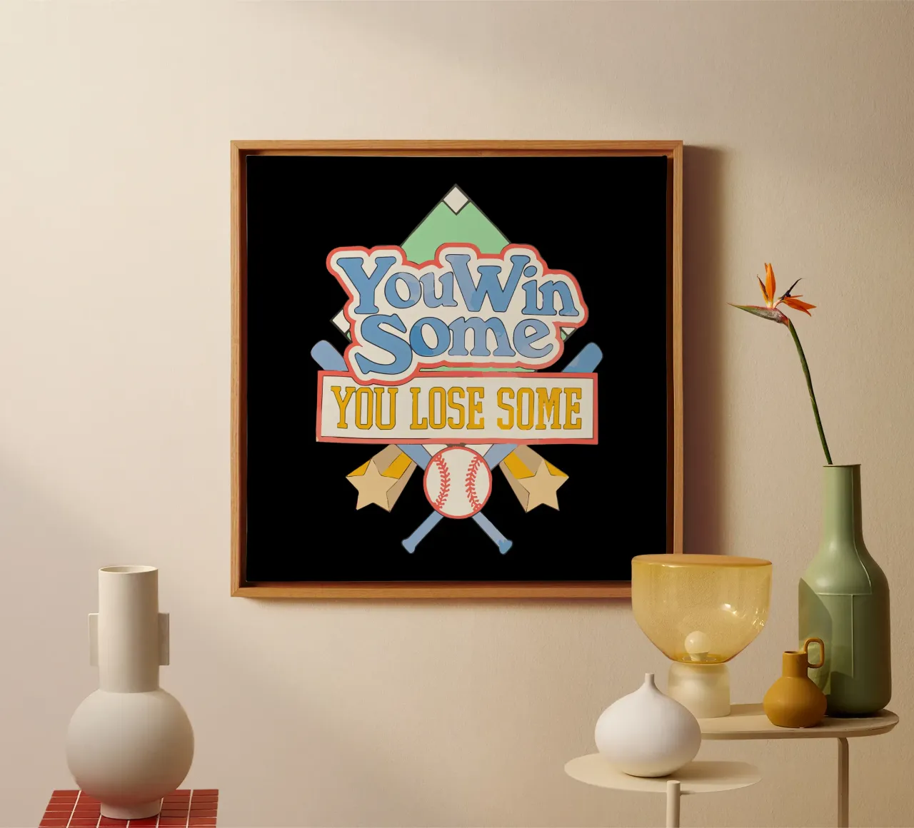 Morgan Wallen You Win Some, You Lose Some canvas with Floater frame by andrea boceli