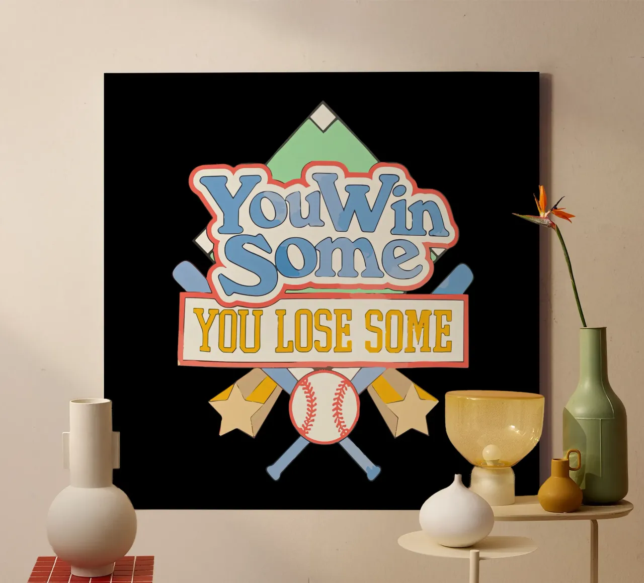 Morgan Wallen You Win Some, You Lose Some canvas with Floater frame by andrea boceli