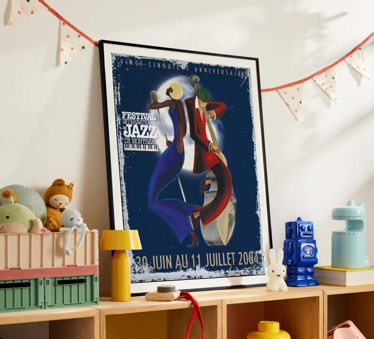 Festival Jazz notturno - Classico poster con telaio in alluminio da igoshartwrks
