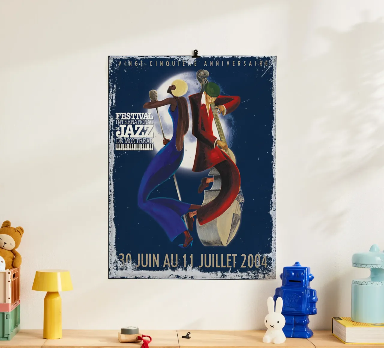 Festival Jazz notturno - Classico poster con telaio in alluminio da igoshartwrks